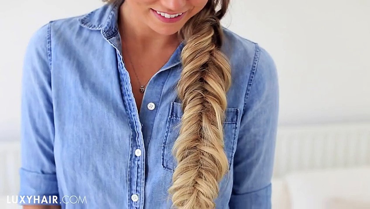 Bohemian Fishtail Hairstyle | Luxy Hair
