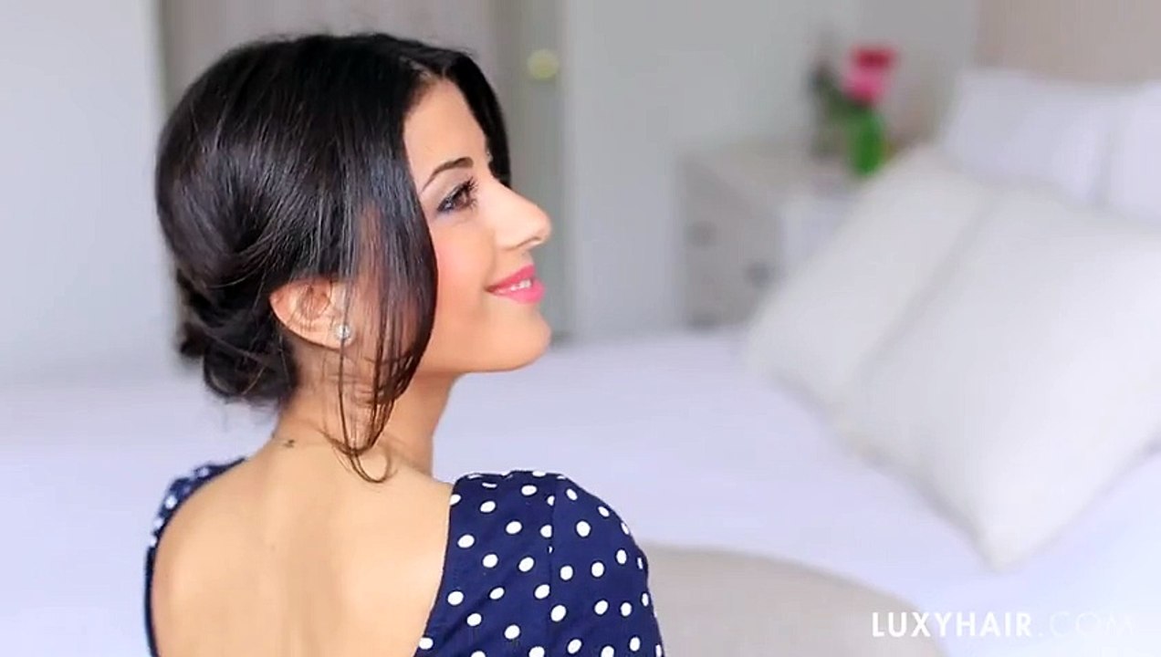 Double Fishtail Bun Updo Tutorial