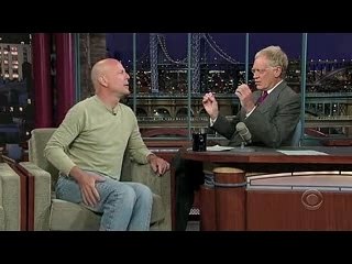 Bruce Willis at Letterman