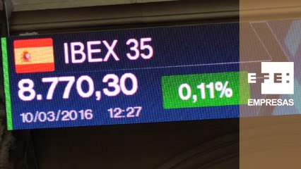 La Bolsa española registra subidas moderadas al mediodía