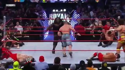 John Cena returns from injury - Royal Rumble 2008.