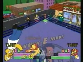 The Simpsons Wrestling For Sony Playstaion 2001 Trailer