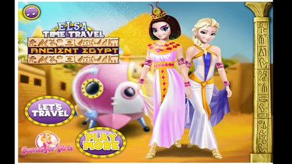 Elsa Time Travel Ancient Egypt - Cartoon Video Game For Kids