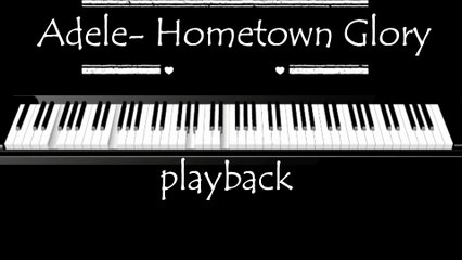 adele - hometown glory piano cover tutorial midi