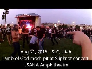 Mosh Pit Girl Lamb of God Slipknot | SLC Utah 2015 | USANA Amphitheatre