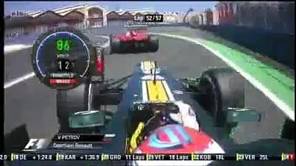 Формула 1 ГП Европы 2012 Виталий Петров и Фелиппе Масса