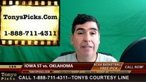 College Basketball Free Pick Oklahoma Sooners vs. Iowa St Cyclones Prediction Odds Preview 3-10-2016