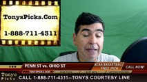 College Basketball Free Pick Ohio St Buckeyes vs. Penn St Nittany Lions Prediction Odds Preview 3-10-2016
