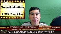 College Basketball Free Pick North Carolina Tar Heels vs. Pittsburgh Panthers Prediction Odds Preview 3-10-2016