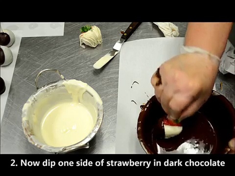 chocolate covered strawberry tutorial - How to design and make chocolate strawberries