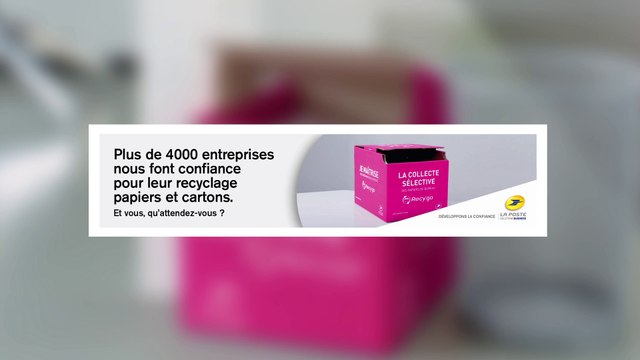 Avec La Poste Solutions Business, quelle que soit la taille de votre entreprise, recyclez vos papiers et cartons