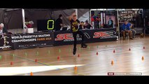 Fantastic little girl !! Rollerblade Freestyle Slalom World Championship Paris 2016 (dancing)