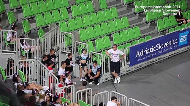 Чемпион Европы в черлидинг трюк партнера Europameister 2011 im Partnerstunt - Cheerleading Demetra 1