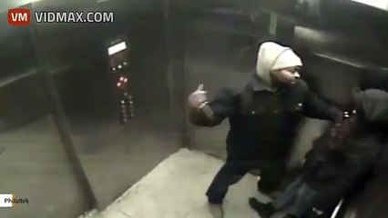 Camera Captures Scary Moment When Woman Gets Attacked In Elevator