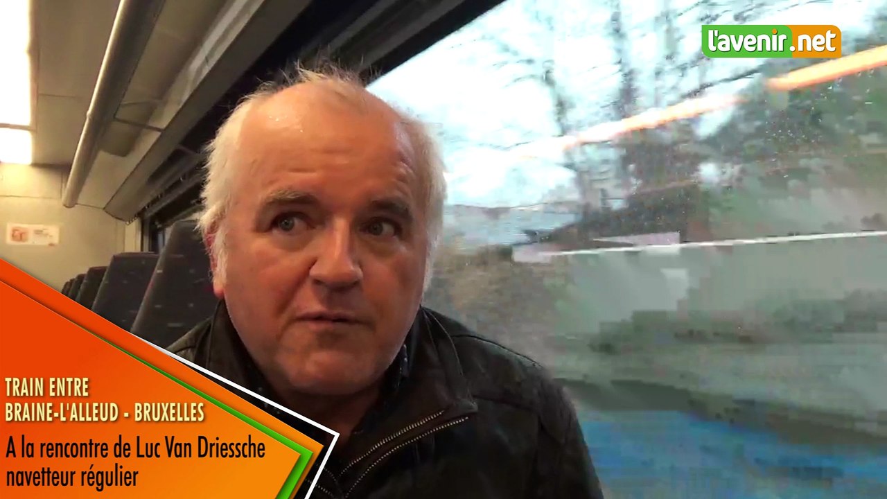 "Train entre Braine-l'Alleud et Bruxelles A la rencontre de Luc Van Driessche, navetteur régulier"