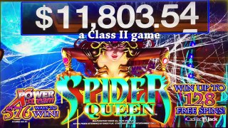 Spider Queen, Class II slot machine, Live Play & Bonus