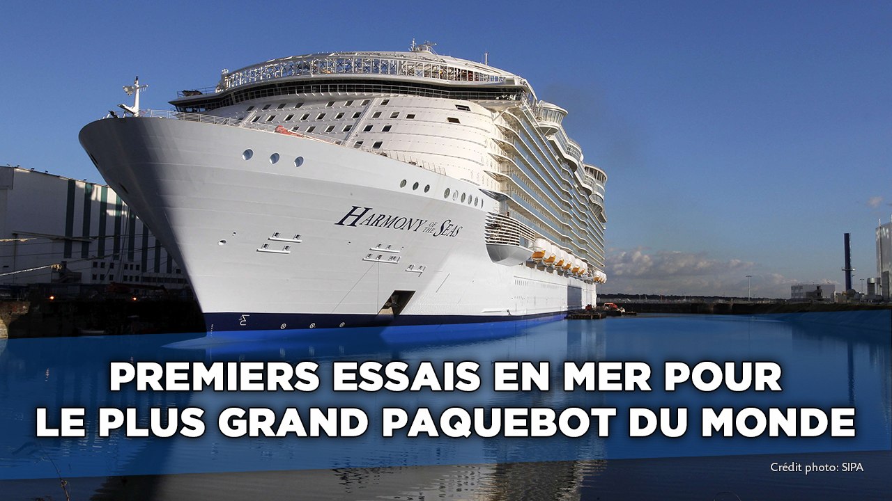 Premiers essais en mer pour le plus grand paquebot du monde