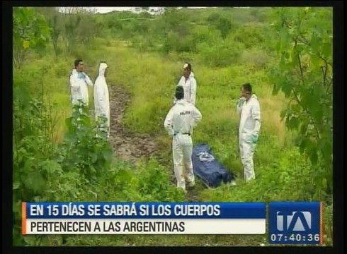 En 15 días se sabrá si los cuerpos pertenecen a las turistas argentinas