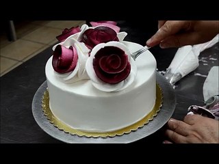 How to make Cream flowers for a cake