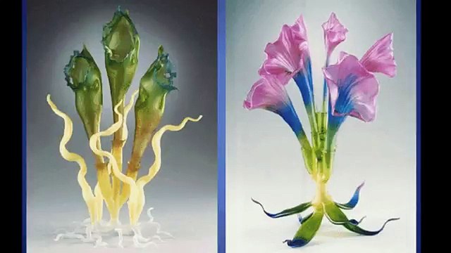 Творческие работы из стекла Роберта Микелсена