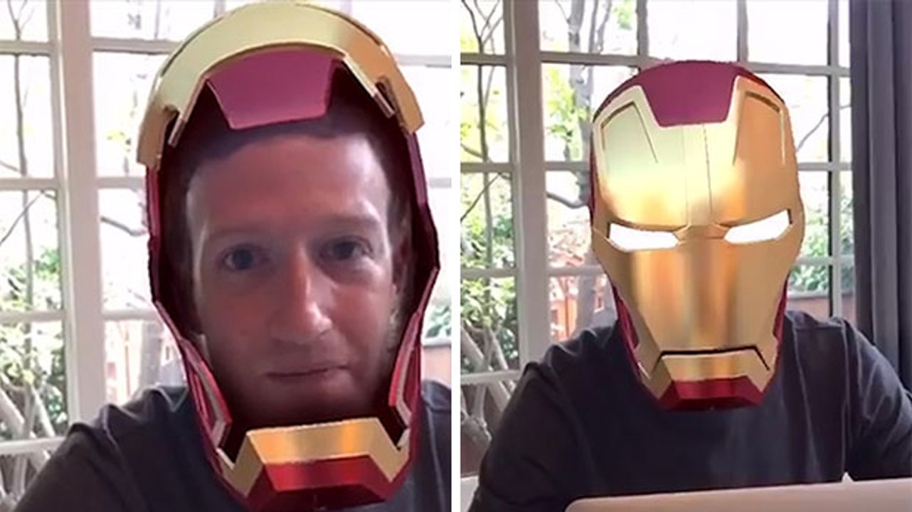 Mark Zuckerberg transforms into Iron Man
