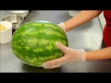 How to Make Watermelon Cake with whipped cream icing and fresh fruits