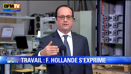 Hollande: "L'idée n'est pas de retirer ce qui n'a pas encore été adopté"