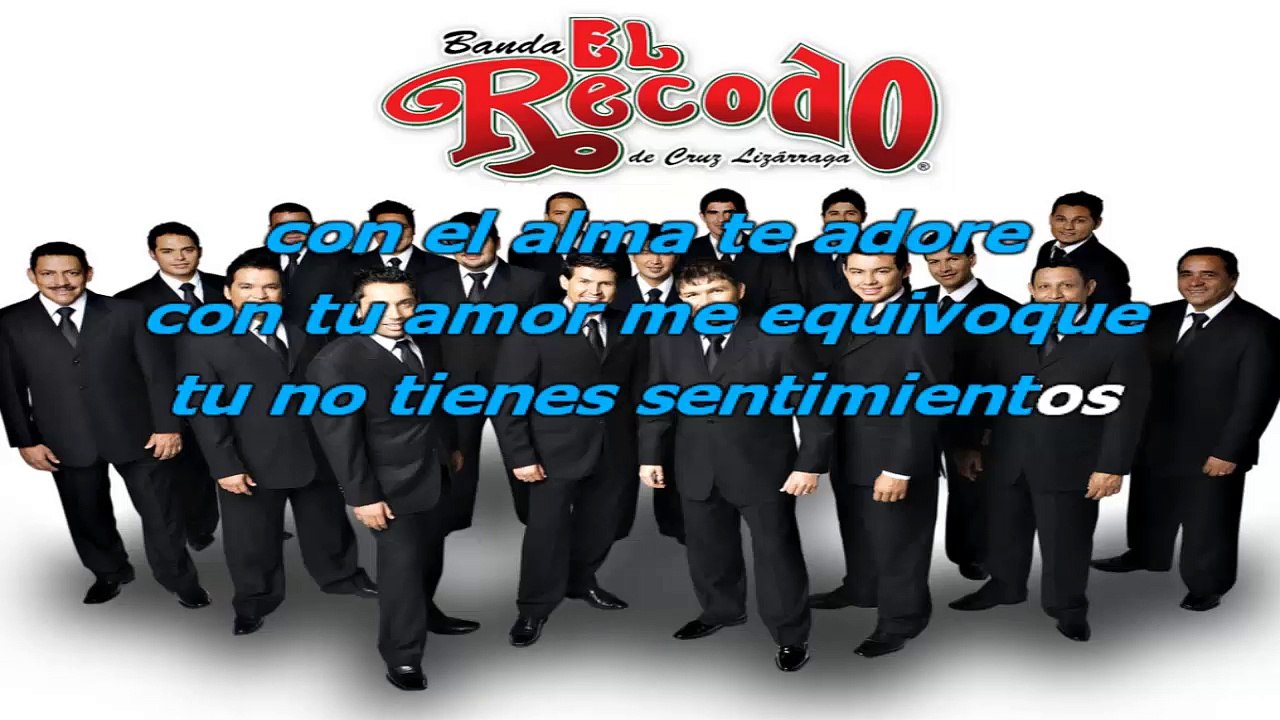 Banda El Recodo - Yo se que te acordarás - karaoke letra