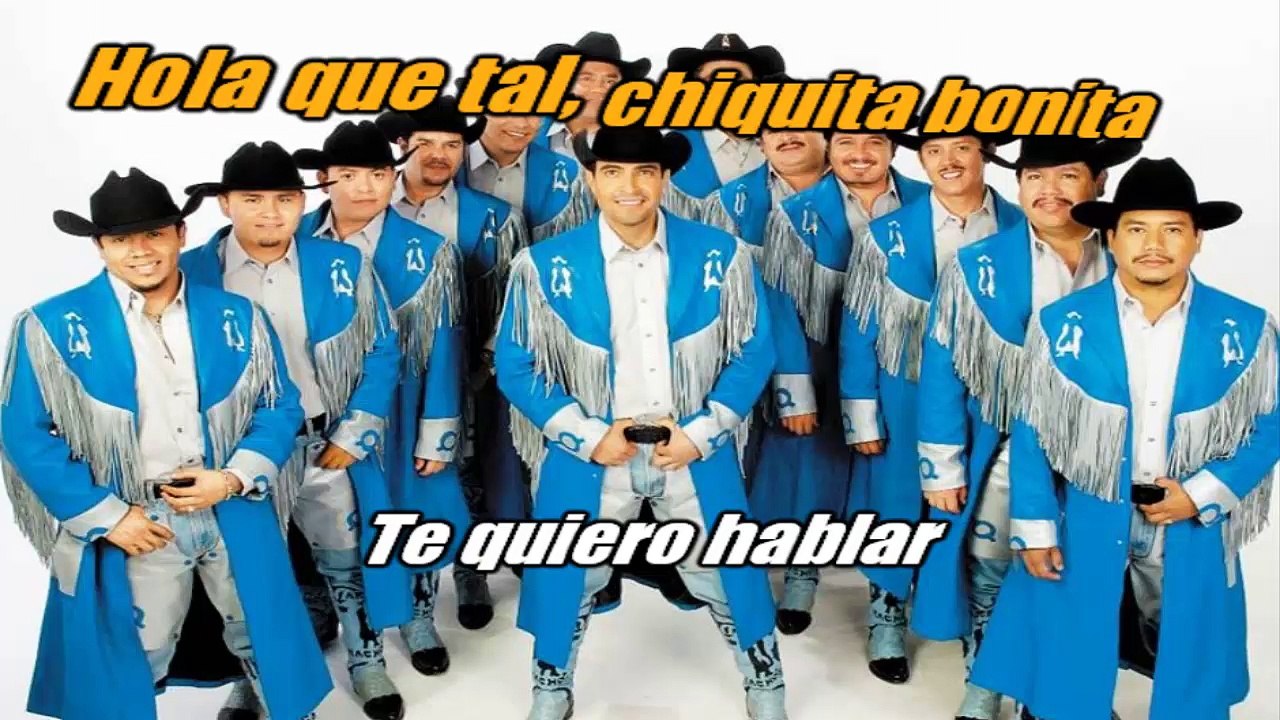 Banda Machos - Chiquita bonita - karaoke letra