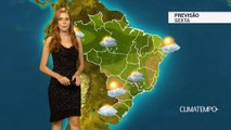 Previsão Brasil - Baixa pressão provoca temporais no SE