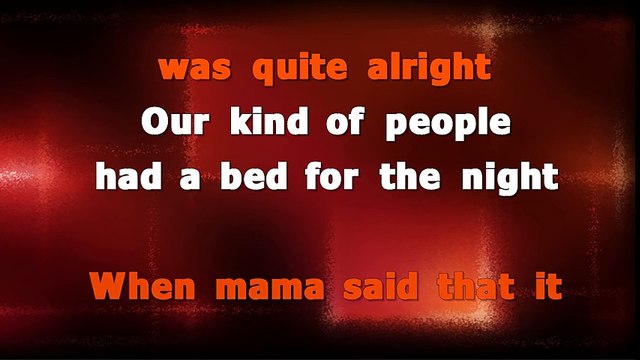 Karaoke Lukas Graham Mama Said