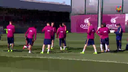 FC Barcelona training session_ Barça back to work ahead of Getafe clash -