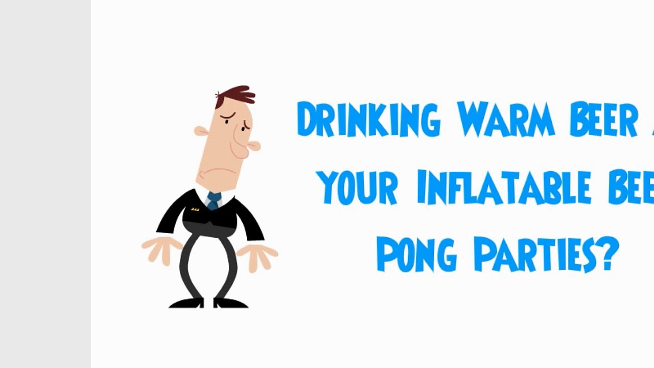 The Air Pong Beer Pong Cooler, Best Inflatable Beer Pong Table | Animated Video by Skip's Garage