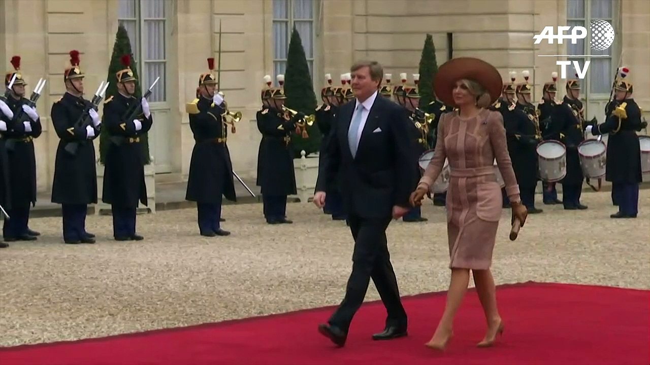 Guillermo Alejandro y Máxima de Holanda visitan Francia