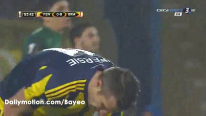 Robin van Persie Goal Annulled HD - Fenerbahce 1-0 Braga - 10-03-2016