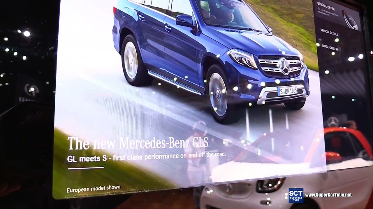 2016 Mercedes Benz GLS Class GLS 550 4Matic Exterior and Interior Walkaround 2015 LA Auto