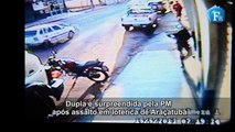 PM detém dupla após assalto em lotérica de Araçatuba