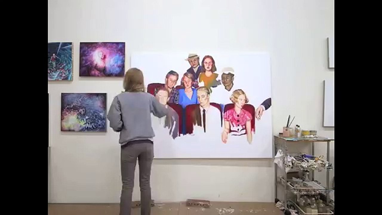 Painting a Crowd with Ryan Gosling
