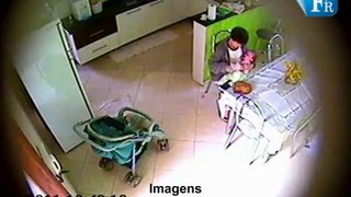 Bebê é agredido por babá em Andradina