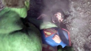 Superman vs Hulk - The Fight. Last stage. (Part 3)