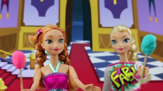 Anna & Elsa Go Crazy for Candy and Leave Arendelle. Frozen Hans is King. DisneyToysFan