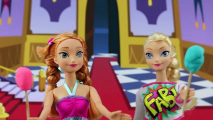 Anna & Elsa Go Crazy for Candy and Leave Arendelle. Frozen Hans is King. DisneyToysFan
