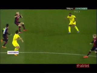 1-0 Cédric Bakambu Goal | Villarreal v. Bayer Leverkusen - 10.03.2016