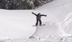 8yo snowboarder Girl lands a double backflip in Québec, Canada