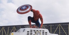 Captain America with Spider Man and Iron Man in Trailer 2 Civil War!