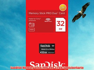 Télécharger la video: SanDisk Memory Stick PRO Duo 32 GB Speicherkarte