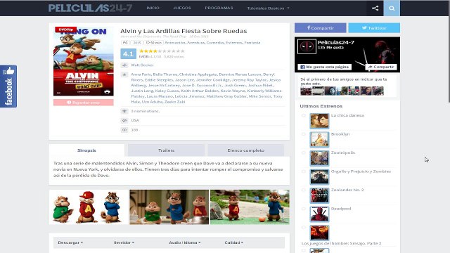 Descargar peliculas alvin y las ardillas fiesta sobre ruedas Español Latino (MEGA) HD