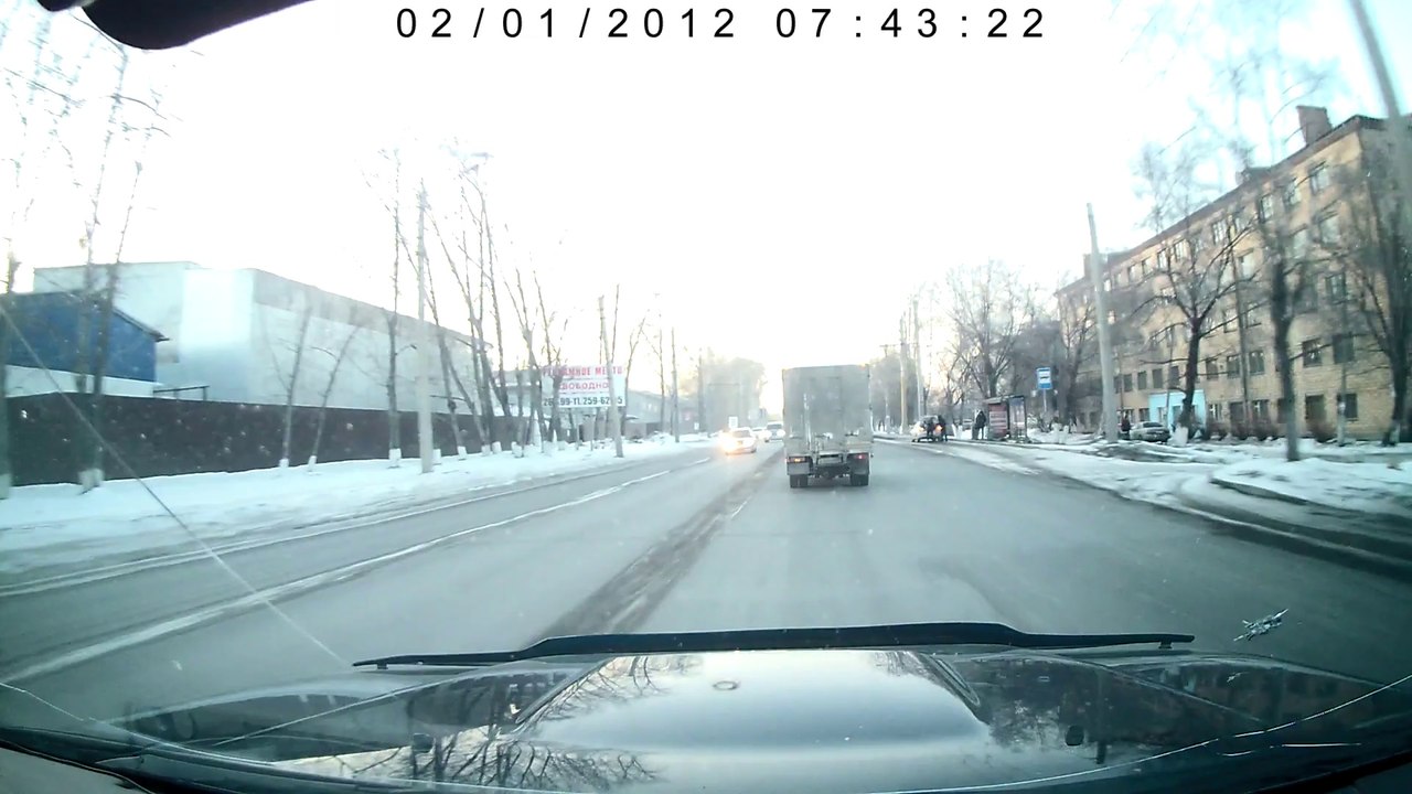 Truck Crashes Into Light Pole