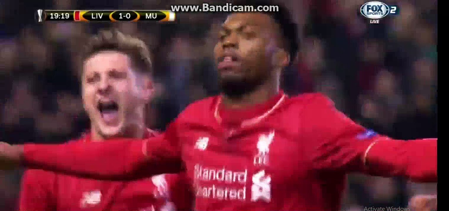 Half Time Goals - Liverpool 1-0 Manchester United 10-03-2016