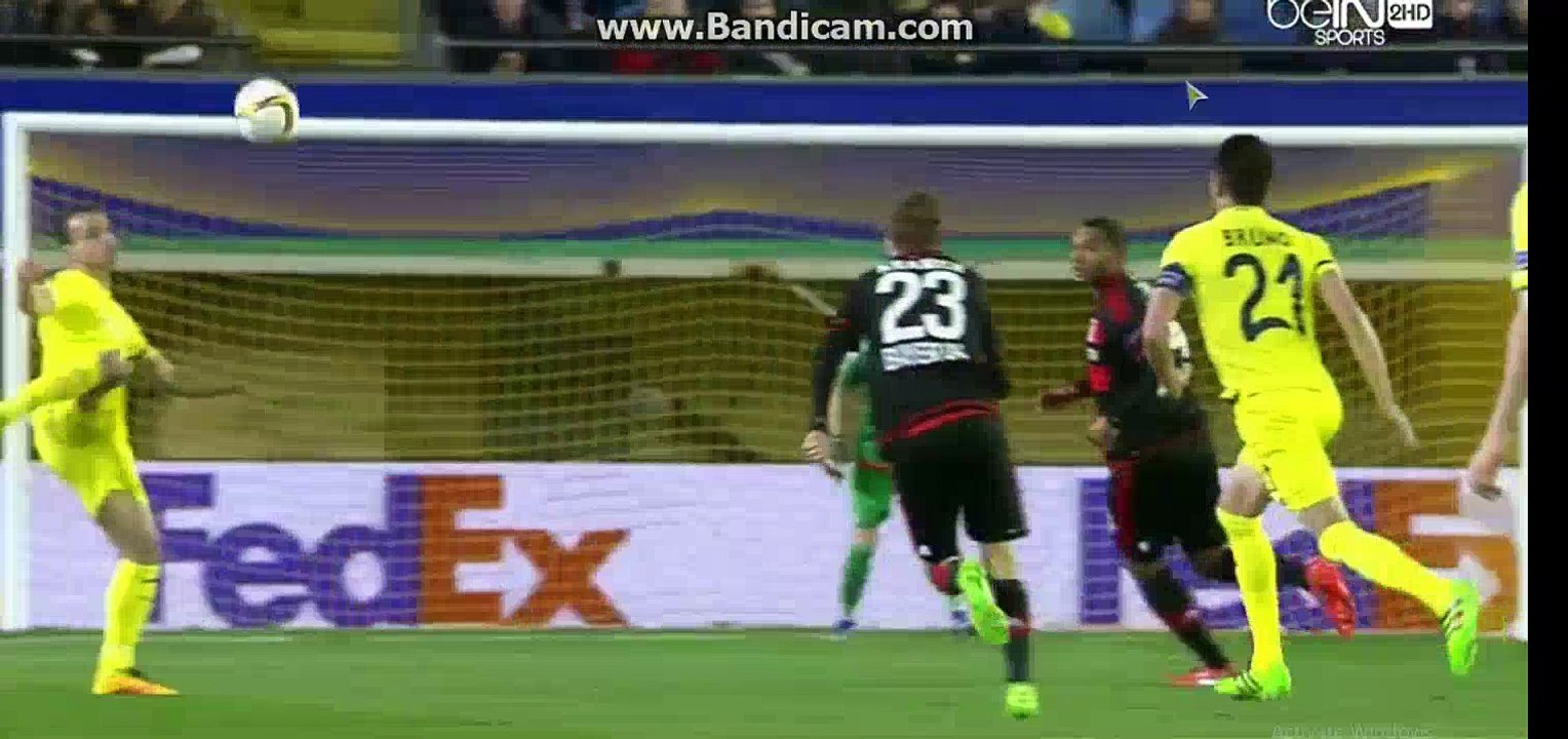 Half Time Goals Villarreal 1-0 Bayer Leverkusen 10-03-2016